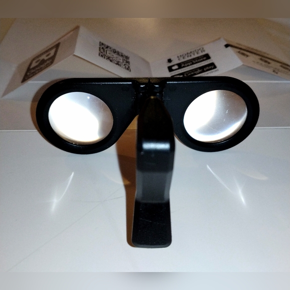 TWO PAIR Mini Virtual Reality Glasses for Smartphone Foldable VR Handmade Lenses - Picture 3 of 16